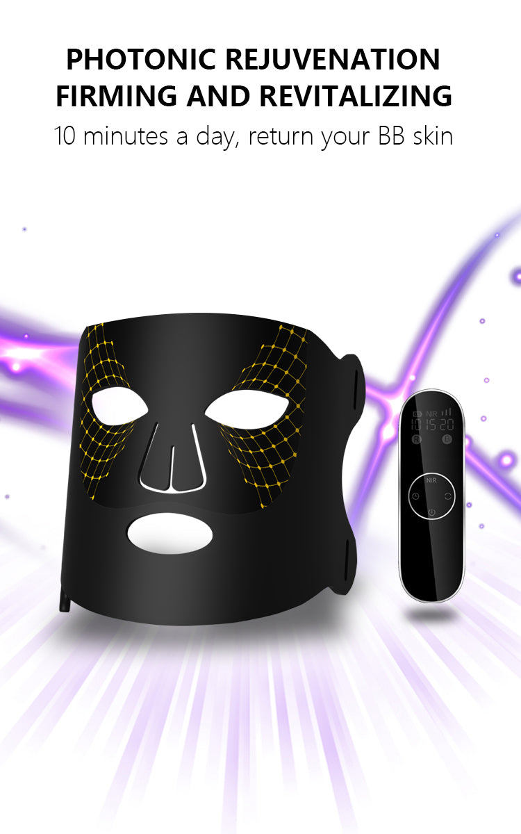 TIME KEEPER LED FACE MASK - luminanrg