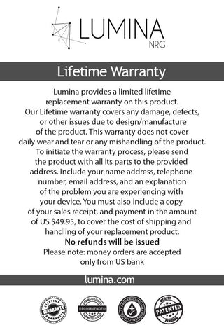 Lumina Nrg Warranty - luminanrg